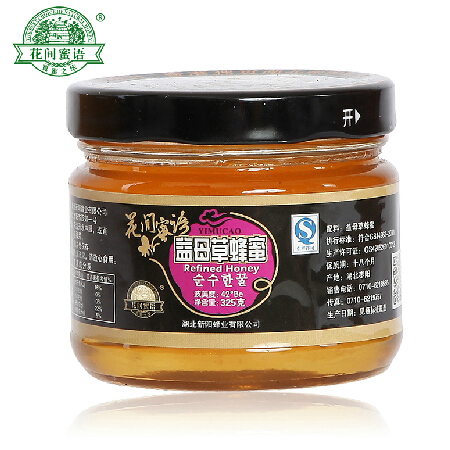 花间蜜语 益母草蜂蜜 纯蜂蜜 0添加 出口蜜 瓶装325g 买即送礼