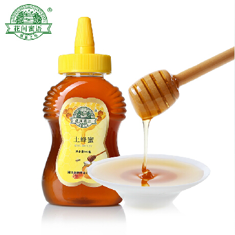 出口品牌 花间蜜语尖嘴土蜂蜜500g 纯净农家自产热卖蜂蜜 包邮